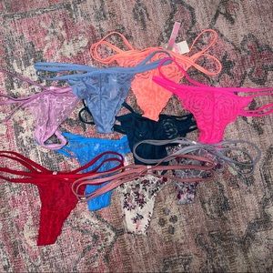 Lot of 9 Victoria Secret XS vstring